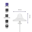 Kép 4/9 - Qoltec Wi-Fi 2.4/2.5GHz körsugárzó antenna 5dBi