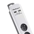 Kép 8/13 - Qoltec túlfeszültségvédő elosztó 6 aljzattal és 2 USB porttal