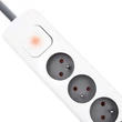 Kép 11/13 - Qoltec túlfeszültségvédő elosztó 6 aljzattal és 2 USB porttal