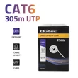 Kép 2/6 - Qoltec CAT6 UTP hálózati kábel 305m szürke színben