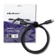 Kép 1/9 - Qoltec USB 2.0 típusú C kábel fekete színben