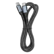Kép 9/11 - Qoltec USB 2.0 C kábel fekete színben, 1m hosszú