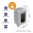 Kép 3/10 - Qoltec Shredder AFFILATI 23L csendes mikrovágású iratmegsemmisítő