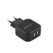 Kép 7/7 - Qoltec 17W fekete töltő 2xUSB porttal