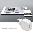 Kép 3/8 - Qoltec 12W USB töltő fehér színben