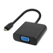 Kép 1/7 - Qoltec Micro HDMI D apa Adapter VGA anya 3.5mm Audio
