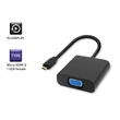 Kép 3/7 - Qoltec Micro HDMI D apa Adapter VGA anya 3.5mm Audio