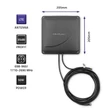 Kép 3/8 - Qoltec 4G LTE DUAL MIMO antenna 35 dBi fekete kék színben