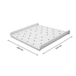 Kép 3/6 - Qoltec polc RACK-hez 490 * 433 mm szürke színben