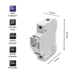 Kép 4/15 - Qoltec 1000V 20A napelemes biztosíték alap dióda
