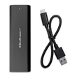 Kép 9/10 - Qoltec M.2 SATA SSD ház fekete színben USB-C csatlakozóval