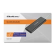 Kép 10/10 - Qoltec M.2 SATA SSD ház fekete színben USB-C csatlakozóval