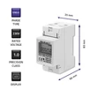 Kép 3/9 - Qoltec egyfázisú elektronikus energiafogyasztás mérő LCD kijelzővel