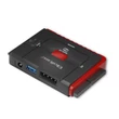 Kép 6/9 - Qoltec USB 3.0 Adapter IDE és SATA III-hoz fekete/piros színben