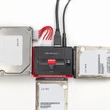 Kép 9/9 - Qoltec USB 3.0 Adapter IDE és SATA III-hoz fekete/piros színben