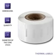 Kép 3/9 - Qoltec címkék DYMO LW-99010-hoz, 28x89 mm, 130 db