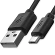 Kép 4/5 - Qoltec 1m USB A apa micro USB B kábel fekete színben