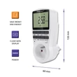 Kép 3/17 - Qoltec Elektronikus Időzítő LCD kijelzővel