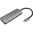 Kép 4/10 - Qoltec 5 az 1-ben USB-C hub adapter szürke színben