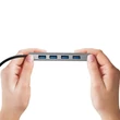 Kép 8/10 - Qoltec 5 az 1-ben USB-C hub adapter szürke színben