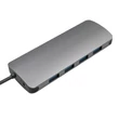 Kép 9/10 - Qoltec 5 az 1-ben USB-C hub adapter szürke színben