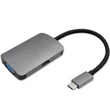 Kép 4/9 - Qoltec USB-C 3.1 hub adapter HDMI 4K VGA portokkal