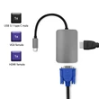 Kép 2/9 - Qoltec USB-C 3.1 hub adapter HDMI 4K VGA portokkal
