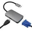 Kép 6/9 - Qoltec USB-C 3.1 hub adapter HDMI 4K VGA portokkal