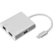 Kép 8/12 - Qoltec USB-C 3.1 hub adapter 4 porttal ezüst színben