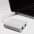 Kép 3/12 - Qoltec USB-C 3.1 hub adapter 4 porttal ezüst színben