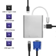Kép 2/12 - Qoltec USB-C 3.1 hub adapter 4 porttal ezüst színben