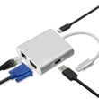 Kép 4/12 - Qoltec USB-C 3.1 hub adapter 4 porttal ezüst színben