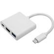 Kép 10/13 - Qoltec 3 az 1-ben USB-C hub adapter HDMI 4K