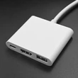 Kép 6/13 - Qoltec 3 az 1-ben USB-C hub adapter HDMI 4K