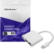 Kép 13/13 - Qoltec 3 az 1-ben USB-C hub adapter HDMI 4K