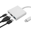 Kép 12/13 - Qoltec 3 az 1-ben USB-C hub adapter HDMI 4K