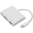 Kép 6/9 - Qoltec USB-C 3.1 3 az 1-ben hub adapter fehér színben