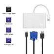 Kép 2/9 - Qoltec USB-C 3.1 3 az 1-ben hub adapter fehér színben