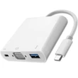 Kép 1/9 - Qoltec USB-C 3.1 3 az 1-ben hub adapter fehér színben