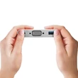 Kép 7/9 - Qoltec USB-C 3.1 3 az 1-ben hub adapter fehér színben