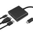 Kép 12/13 - Qoltec USB-C 3.1 3 az 1-ben hub adapter fekete színben
