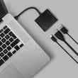 Kép 8/13 - Qoltec USB-C 3.1 3 az 1-ben hub adapter fekete színben