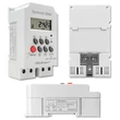 Kép 13/16 - Qoltec elektronikus időzítő DIN sínre LCD kijelzővel