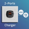 Kép 5/8 - Qoltec GaN ULTRA 35W töltő | 5-20V | 2.25-3A | 1 x USB type C PD | 1x USB QC 3.0 | Fekete