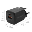 Kép 7/8 - Qoltec GaN ULTRA 35W fekete töltő USB Type C és QC 3.0