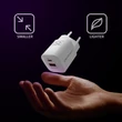Kép 2/8 - Qoltec GaN ULTRA 35W fehér töltő USB Type C és QC 3.0