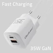 Kép 4/8 - Qoltec GaN ULTRA 35W fehér töltő USB Type C és QC 3.0