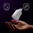 Kép 2/8 - Qoltec GaN ULTRA 65W töltő fehér színben