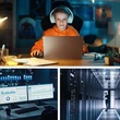 Kép 3/13 - Qoltec 3kVA szünetmentes tápegység UPS LCD kijelzővel