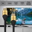 Kép 2/11 - Qoltec HDMI v2.1 kábel 8K 60Hz, aranyozott csatlakozóval